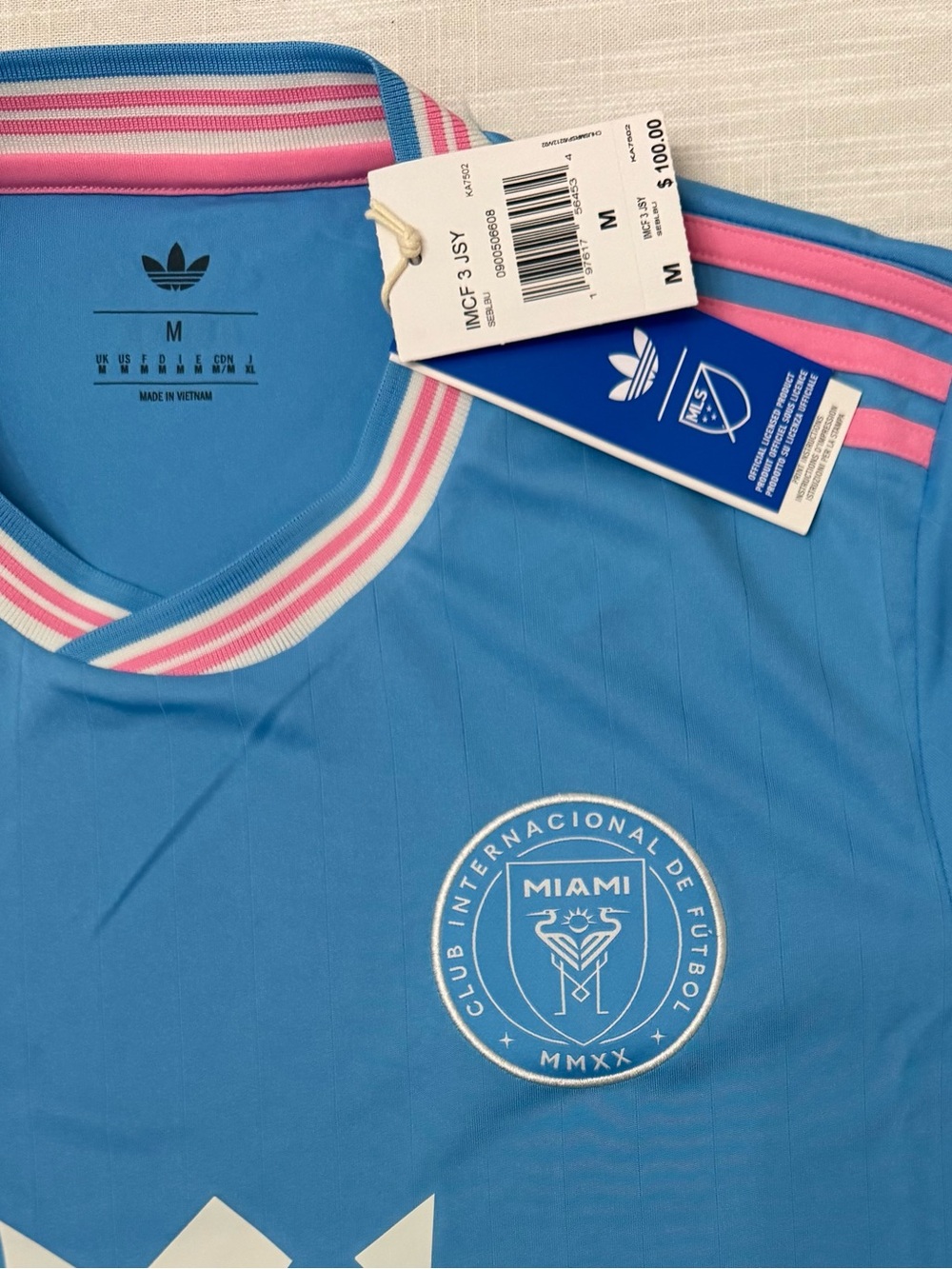 Adidas MLS INTER MIAMI CF 2025/2026 Third Soccer Jersey  KA7502 Men's M Original - Picture 4 of 11